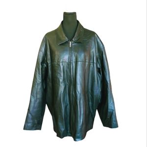 Excelledㄴ Black Leather Men's Jacket